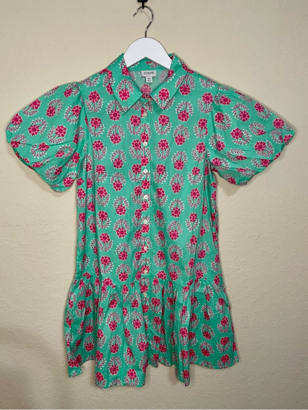 J. Crew Bubble-Sleeve Mini Dress